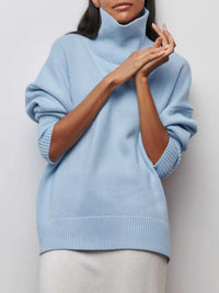 Oversized-Rollkragenpullover für Damen