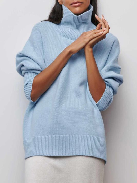 Oversized-Rollkragenpullover für Damen