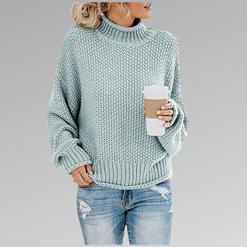 Oversized-Rollkragenpullover für Damen