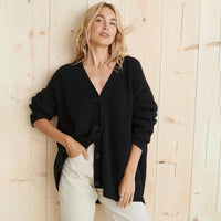 Oversized-Strickjacke aus reinem Kaschmir