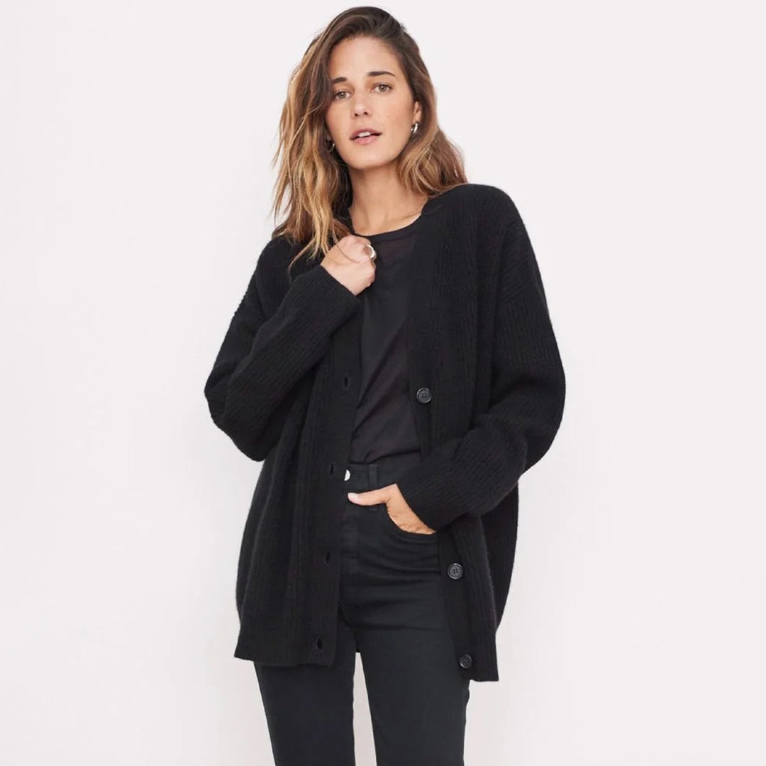 Oversized-Strickjacke aus reinem Kaschmir