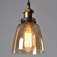 Pendelleuchte aus antikem Glas im Vintage-Stil