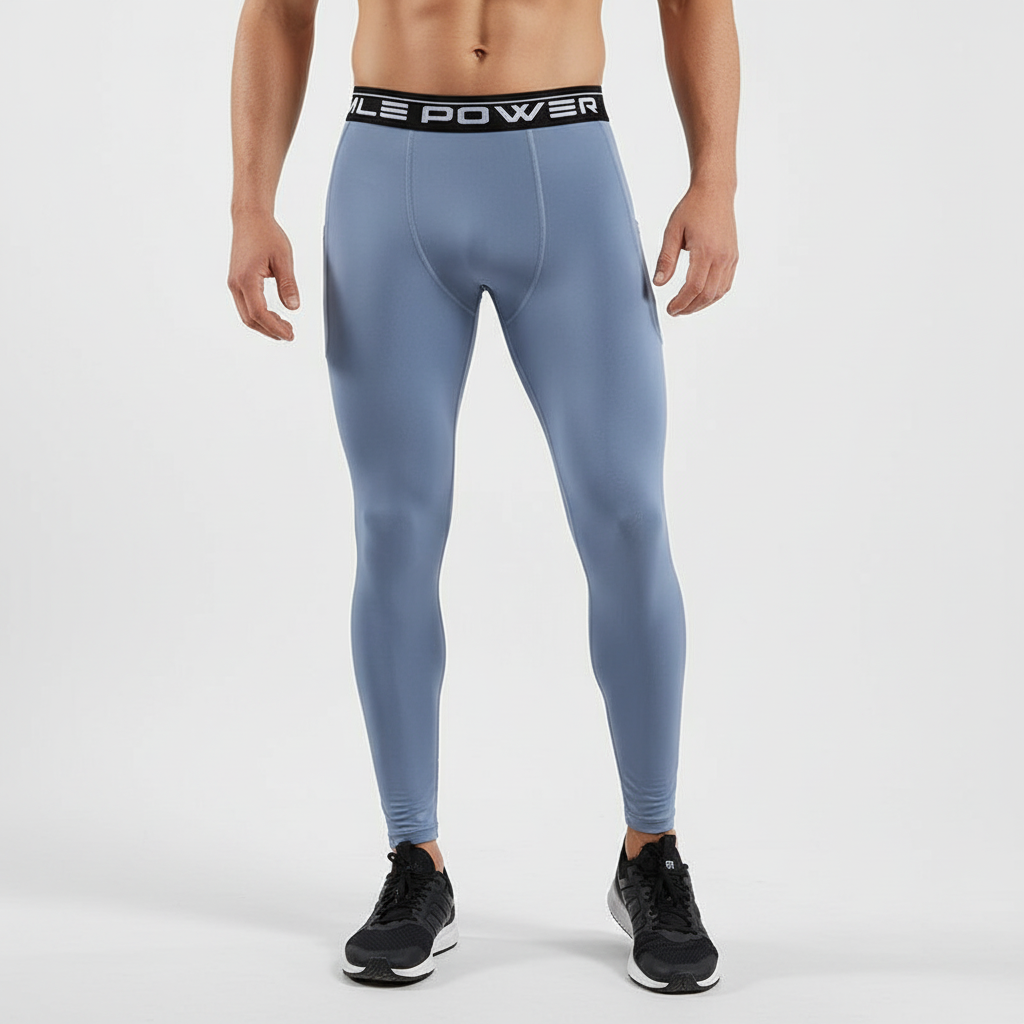 Performance-Sportleggings für Herren mit Handytasche