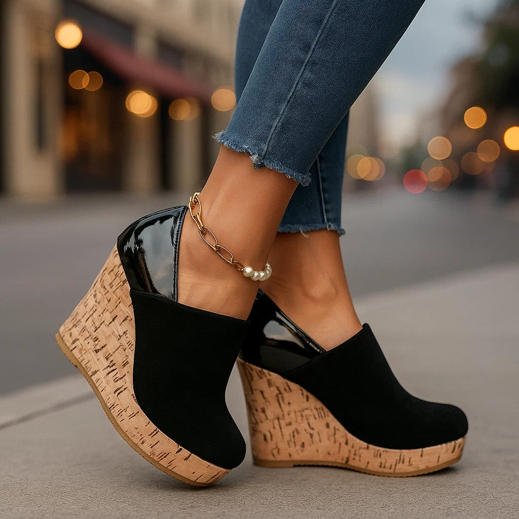 Plateauschuhe mit Keilabsatz