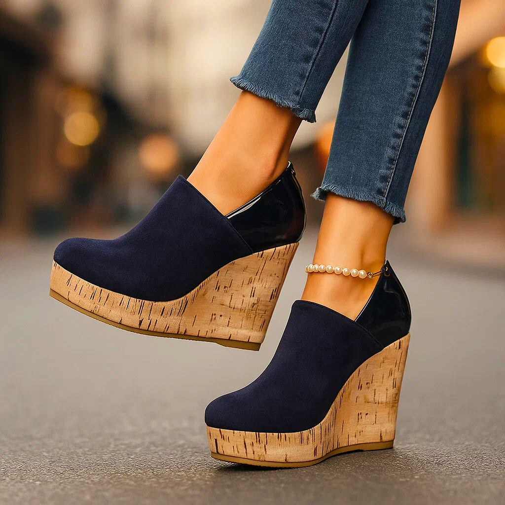 Plateauschuhe mit Keilabsatz