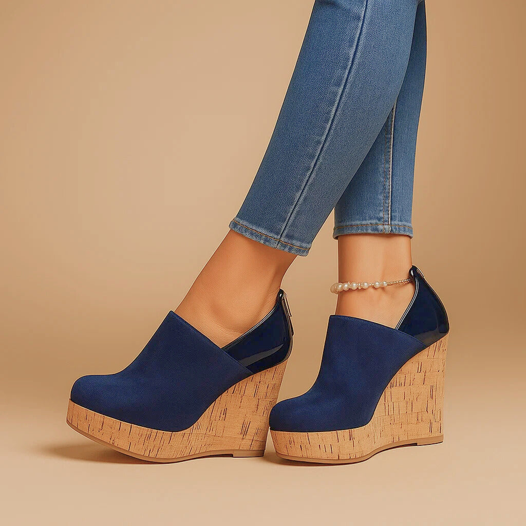 Plateauschuhe mit Keilabsatz