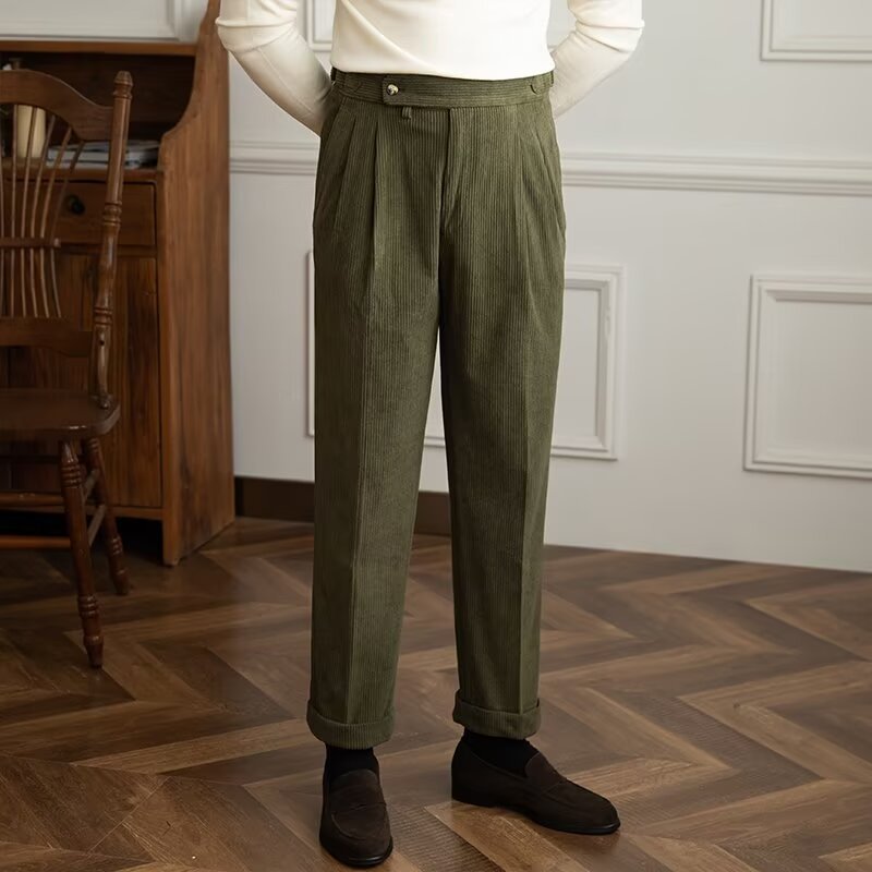 Herren-Bundfaltenhose