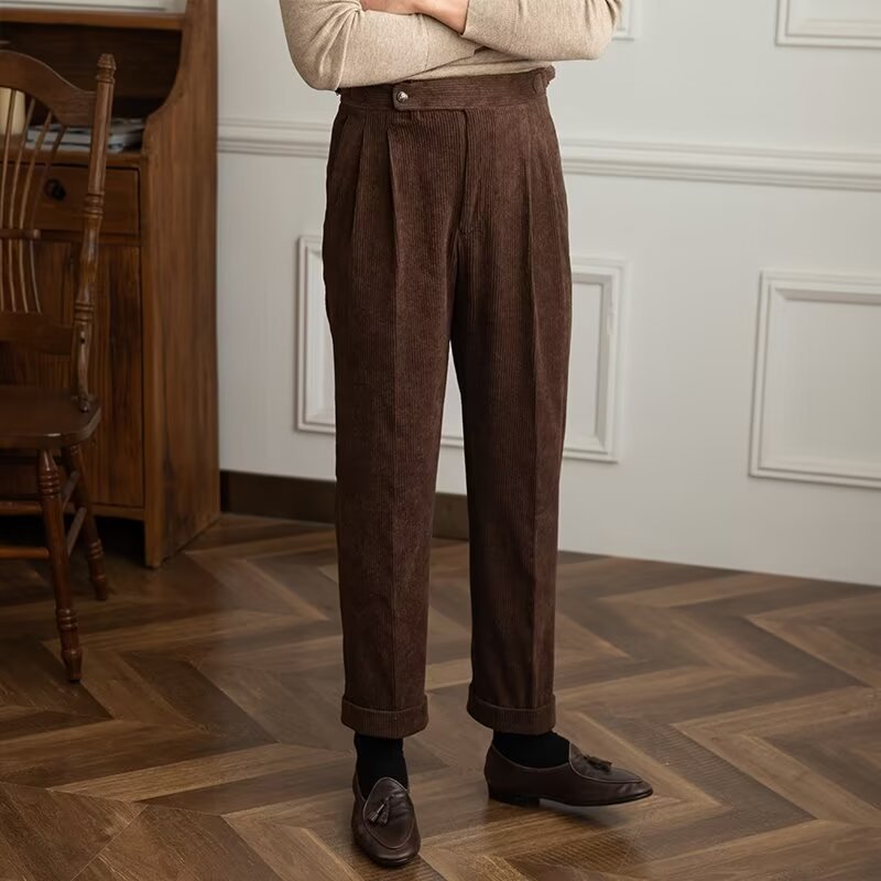Herren-Bundfaltenhose
