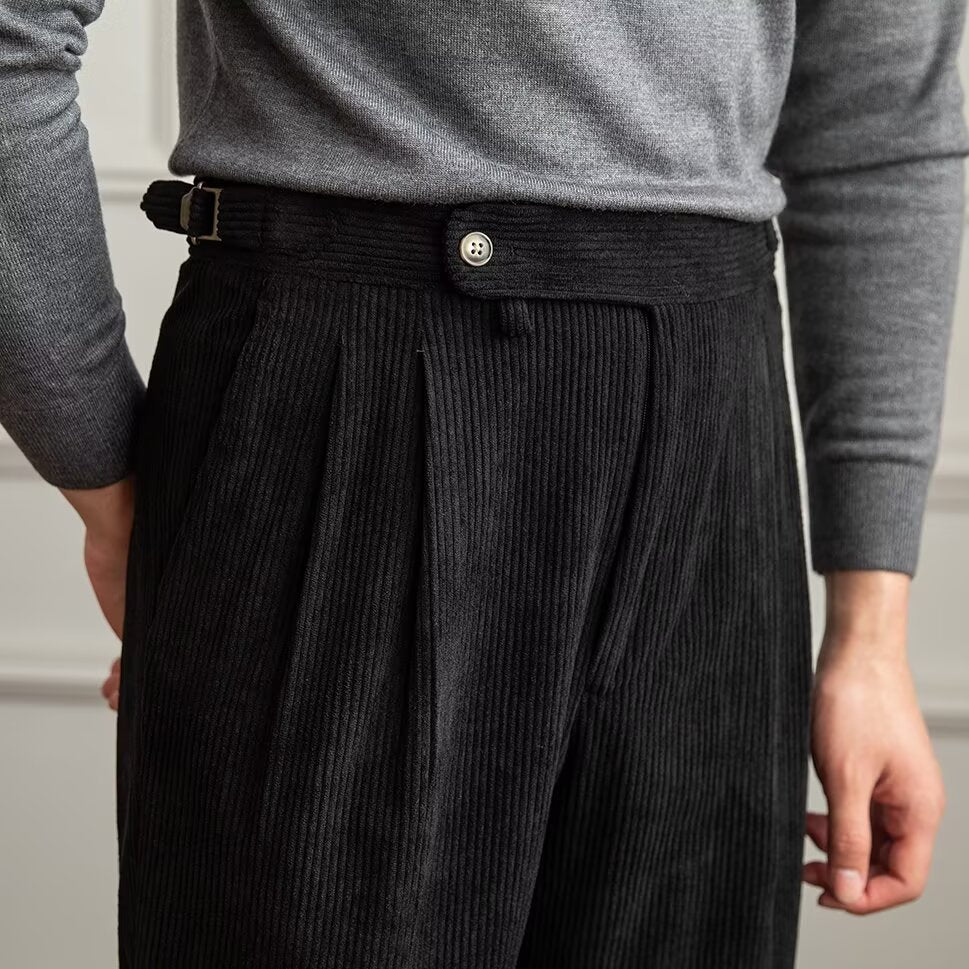 Herren-Bundfaltenhose