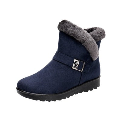 Plüsch-Schneestiefel für Damen