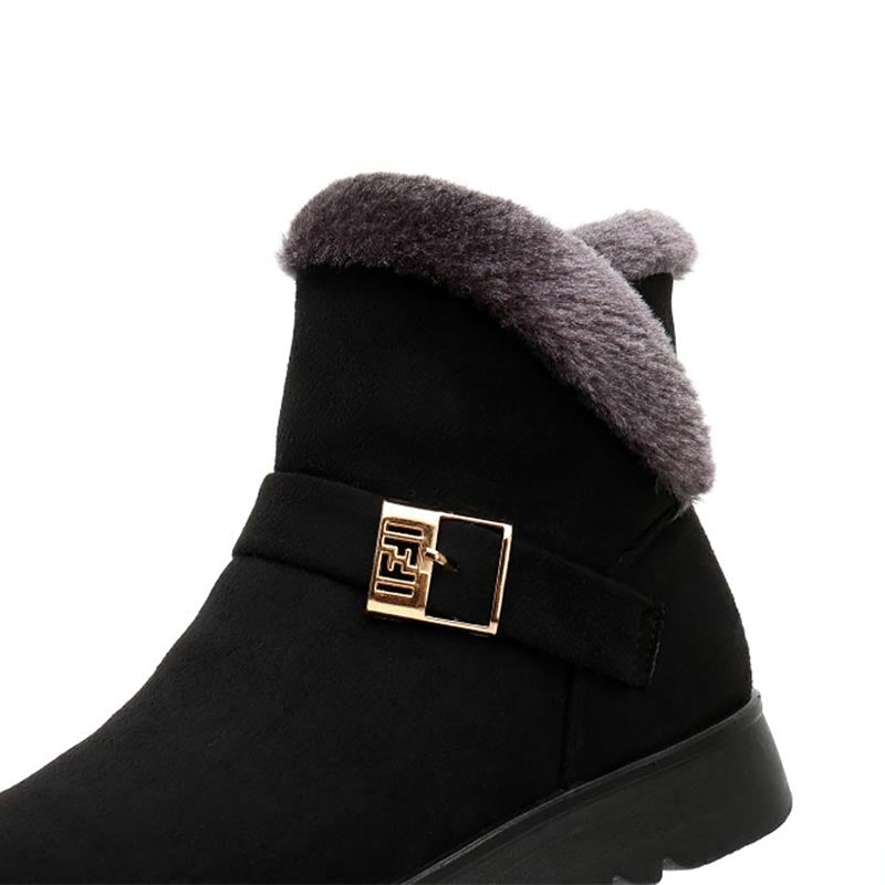 Plüsch-Schneestiefel für Damen