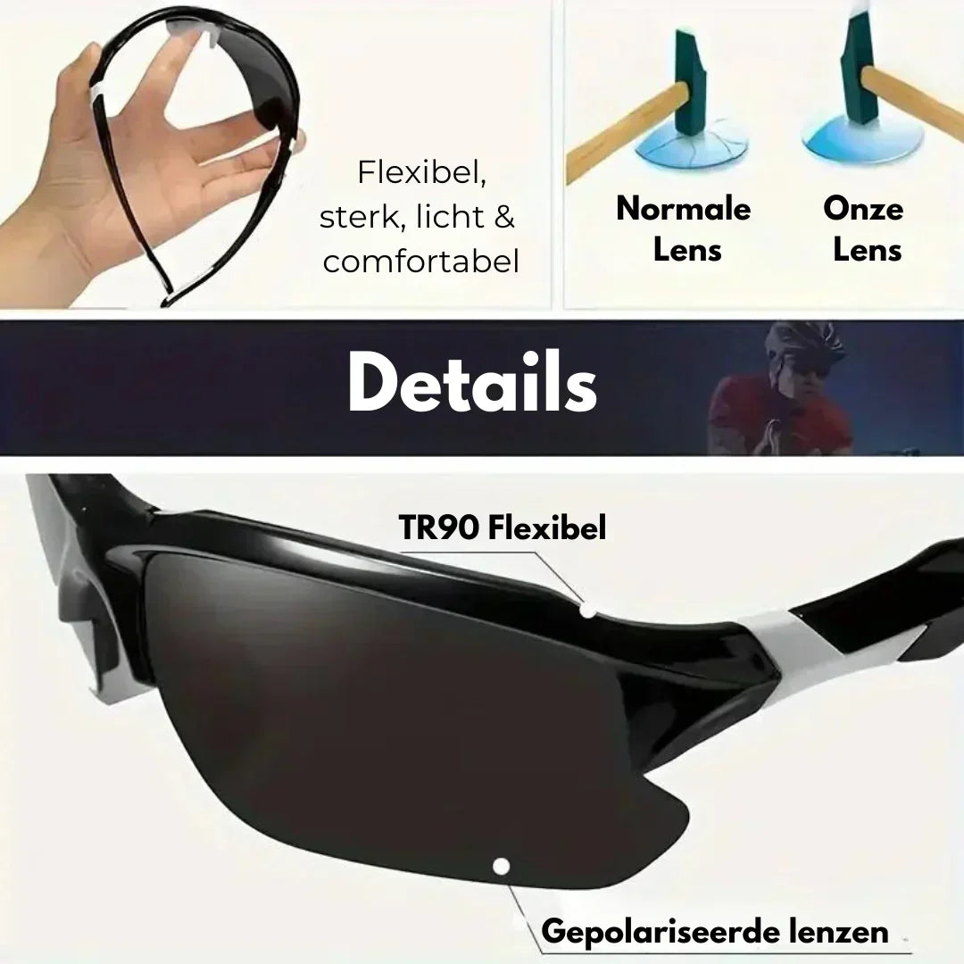 Polarisierte Sportbrille für optimale Leistung