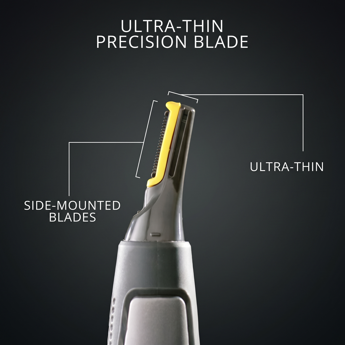 Präzisionstrimmer | Ultradünner Nasenhaartrimmer mit mikrooszillierenden Klingen | Ergonomisches Design für sichere Haarentfernung