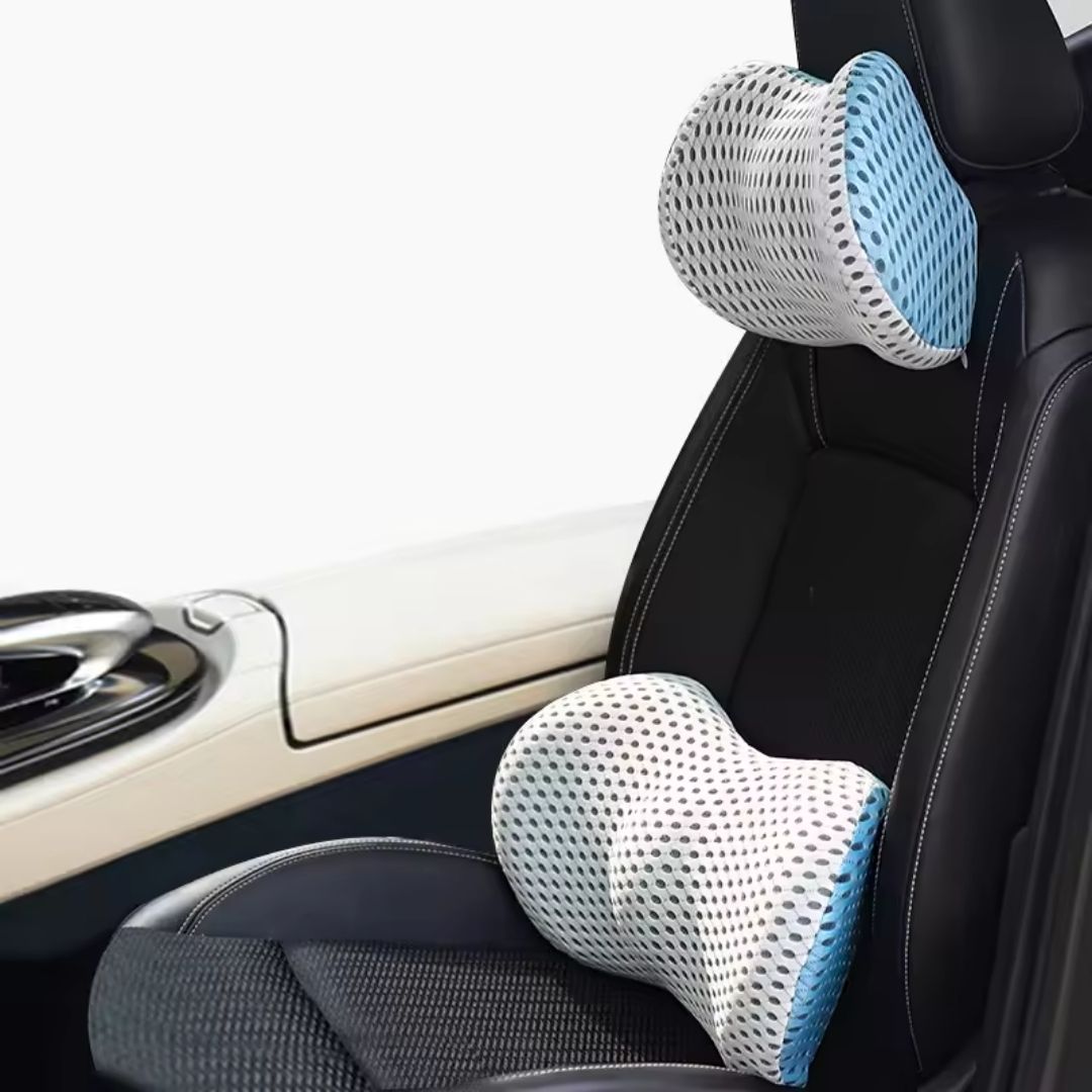 Premium-Lendenwirbelstützkissen – Ergonomische Rückenstütze aus Memory-Schaum für Büro, Auto & Zuhause