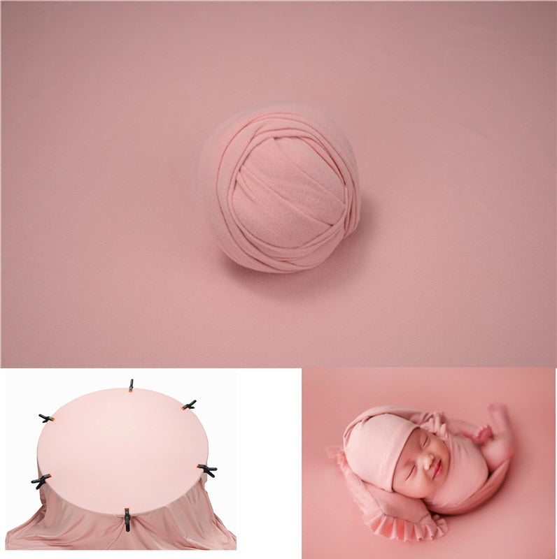 Pucktuch und Hintergrunddecken-Set für Baby-Fotorequisiten