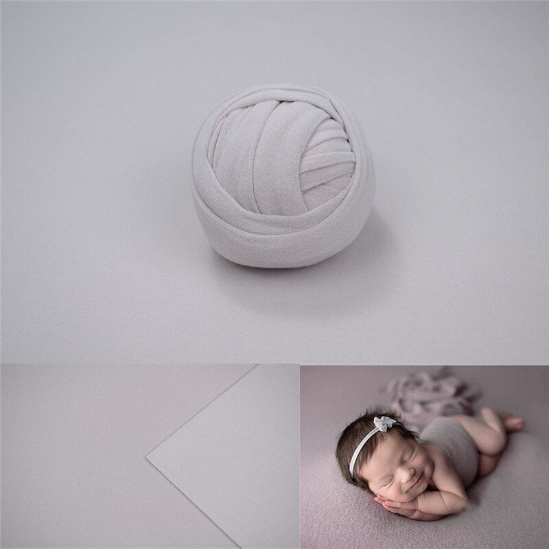 Pucktuch und Hintergrunddecken-Set für Baby-Fotorequisiten