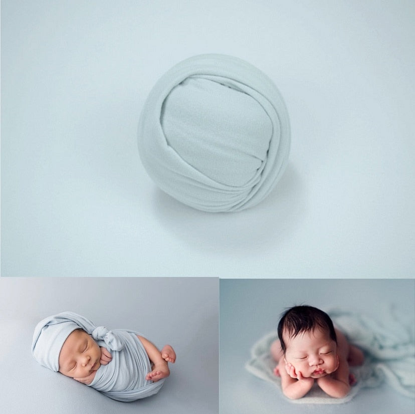 Pucktuch und Hintergrunddecken-Set für Baby-Fotorequisiten