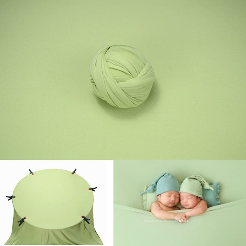 Pucktuch und Hintergrunddecken-Set für Baby-Fotorequisiten
