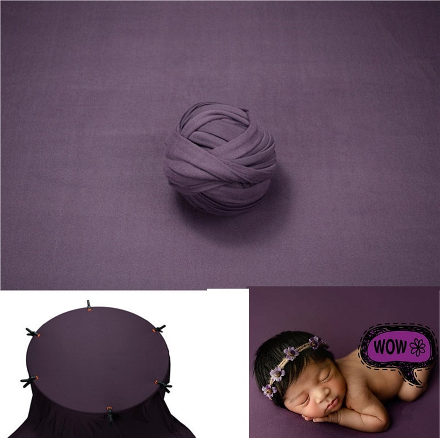 Pucktuch und Hintergrunddecken-Set für Baby-Fotorequisiten