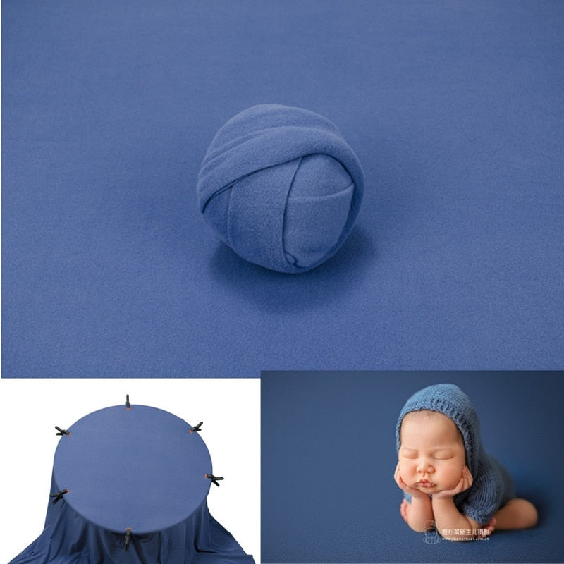 Pucktuch und Hintergrunddecken-Set für Baby-Fotorequisiten