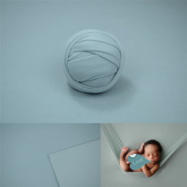 Pucktuch und Hintergrunddecken-Set für Baby-Fotorequisiten