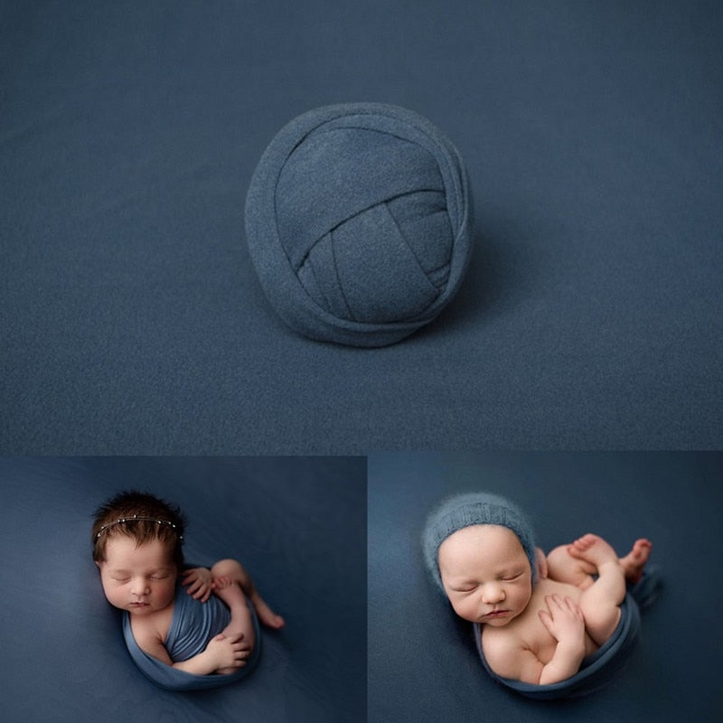 Pucktuch und Hintergrunddecken-Set für Baby-Fotorequisiten
