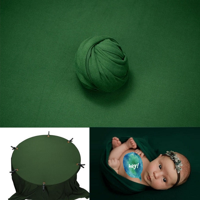 Pucktuch und Hintergrunddecken-Set für Baby-Fotorequisiten