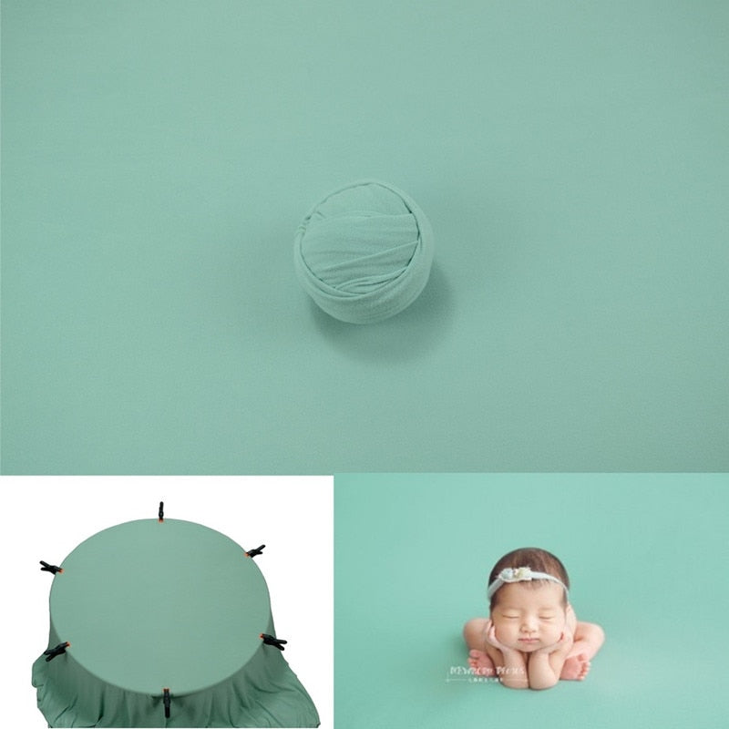 Pucktuch und Hintergrunddecken-Set für Baby-Fotorequisiten