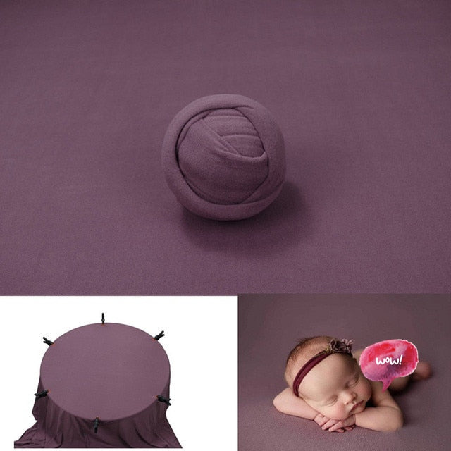 Pucktuch und Hintergrunddecken-Set für Baby-Fotorequisiten
