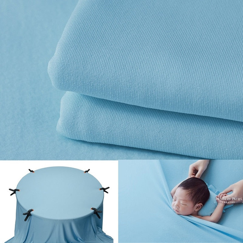 Pucktuch und Hintergrunddecken-Set für Baby-Fotorequisiten