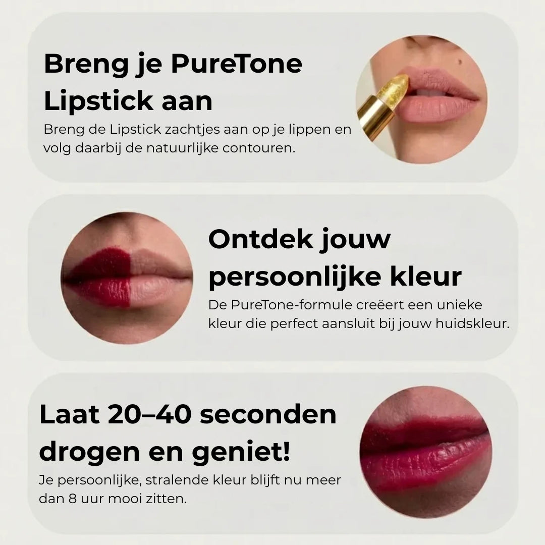 Pure Lippenstift – pH-reaktive Farbe für unwiderstehliche Lippen