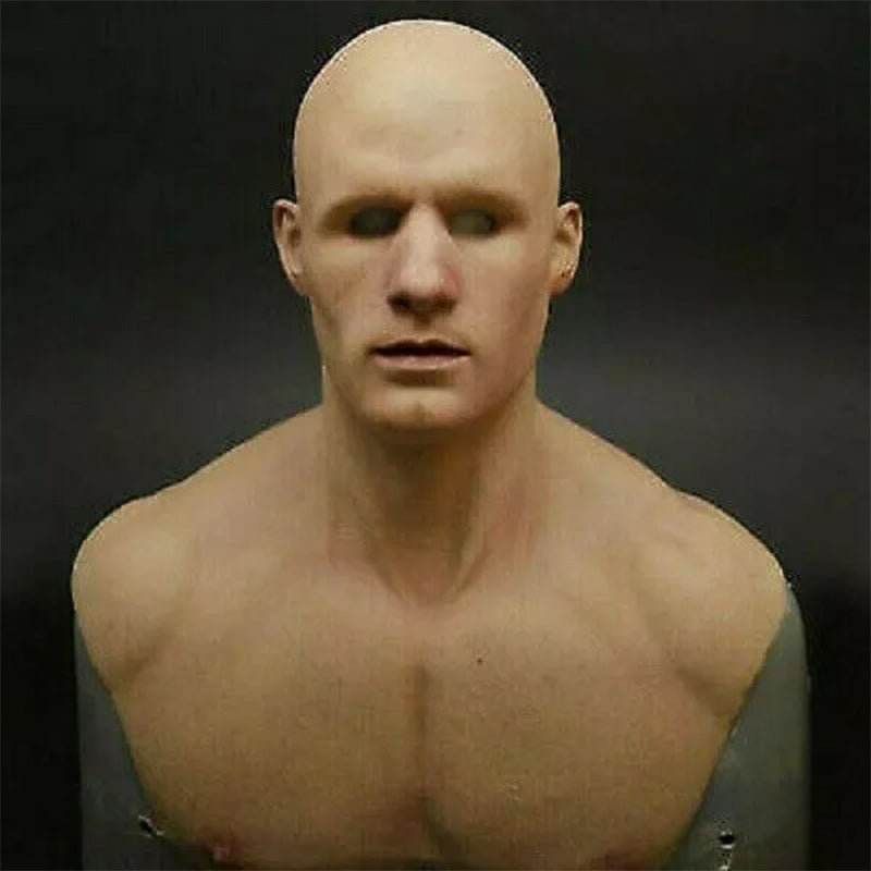Realistische Latexmaske für Halloween und Cosplay, Vollgesichtsmaske