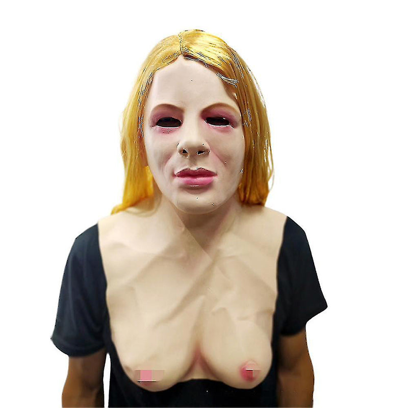 Realistische Latexmaske für Halloween und Cosplay, Vollgesichtsmaske