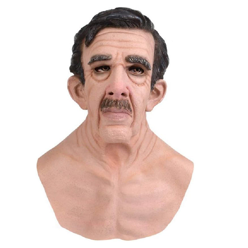 Realistische Latexmaske für Halloween und Cosplay, Vollgesichtsmaske