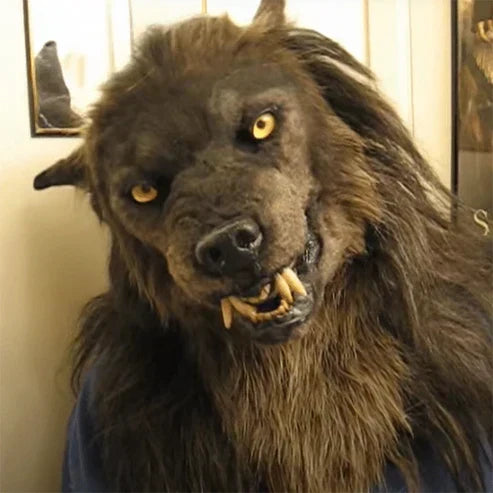 Realistische Werwolfmaske für Erwachsene – Halloween & Cosplay