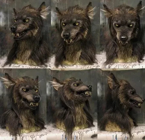Realistische Werwolfmaske für Erwachsene – Halloween & Cosplay