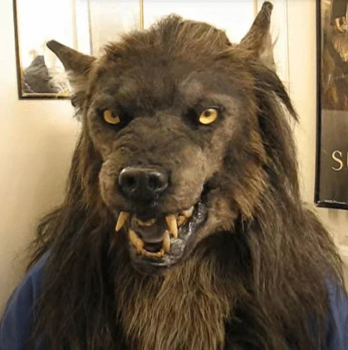 Realistische Werwolfmaske für Erwachsene – Halloween & Cosplay