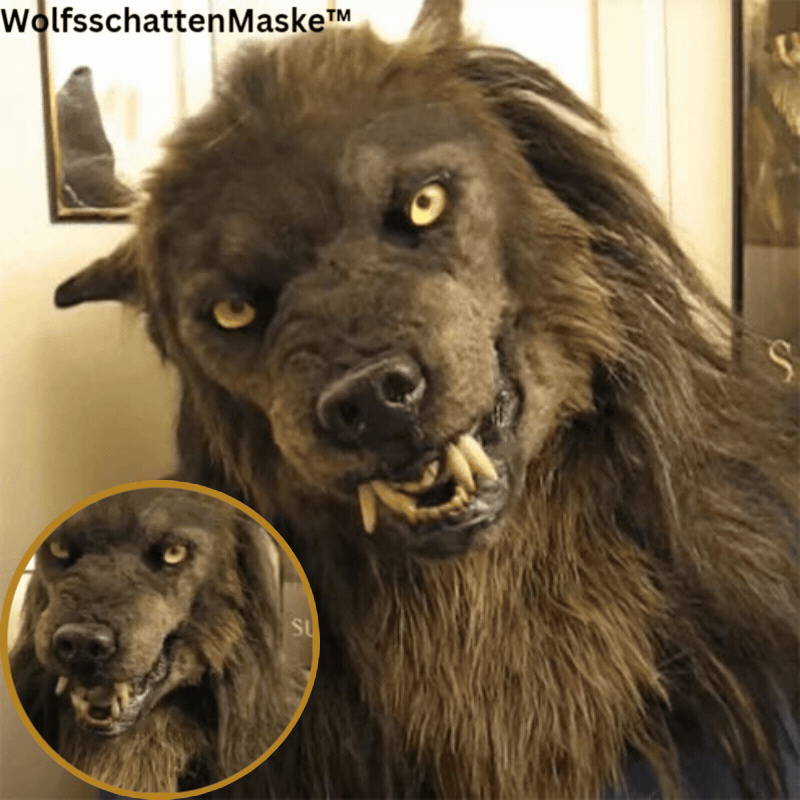 Realistische Werwolfmaske für Erwachsene – Halloween & Cosplay