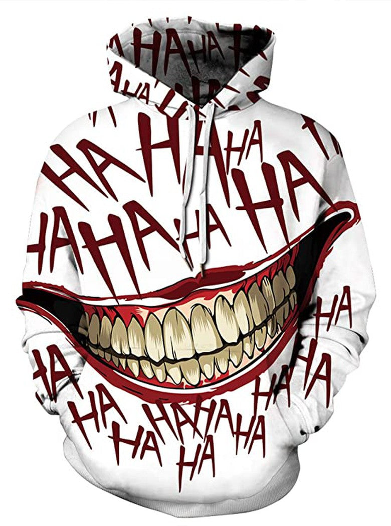 Realistischer stilvoller Hoodie-Pullover mit 3D-Druck