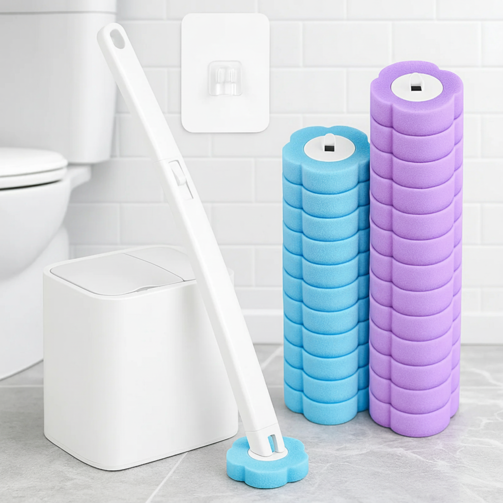 Toilettenbürste mit Einwegköpfen