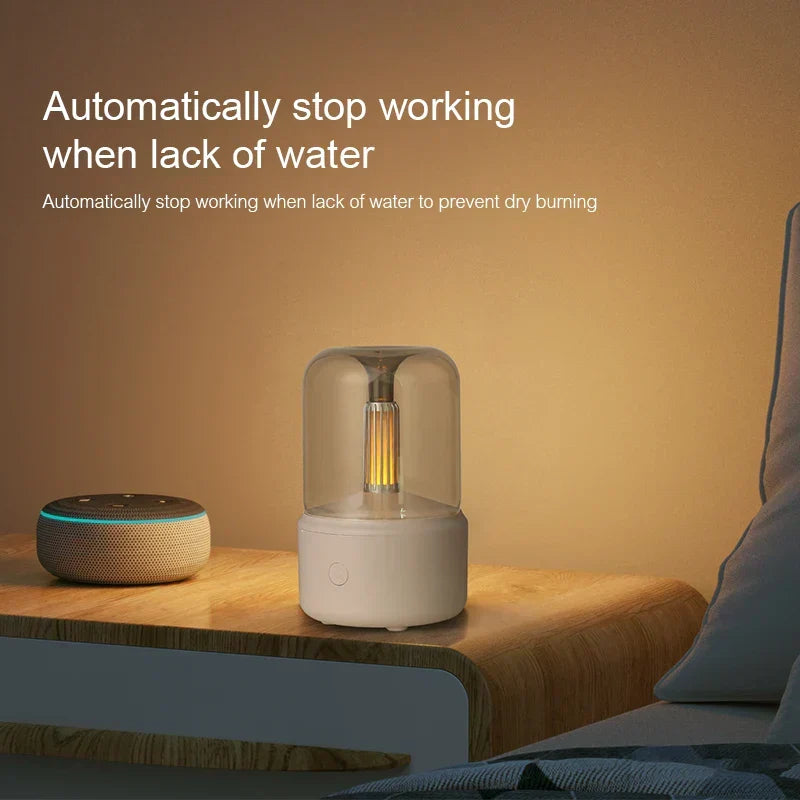 Retro-Aroma-Diffuser mit Nachtlicht - USB-Luftbefeuchter für ätherische Öle für Zuhause und Büro