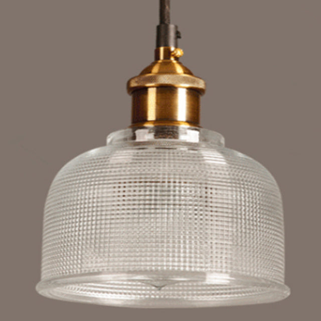 Retro-Glas-Pendelleuchte im europäischen Vintage-Design
