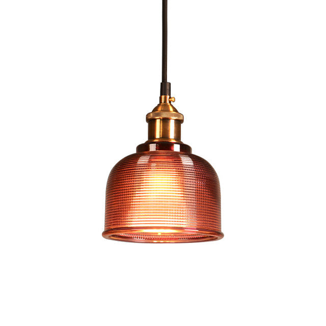 Retro-Glas-Pendelleuchte im europäischen Vintage-Design