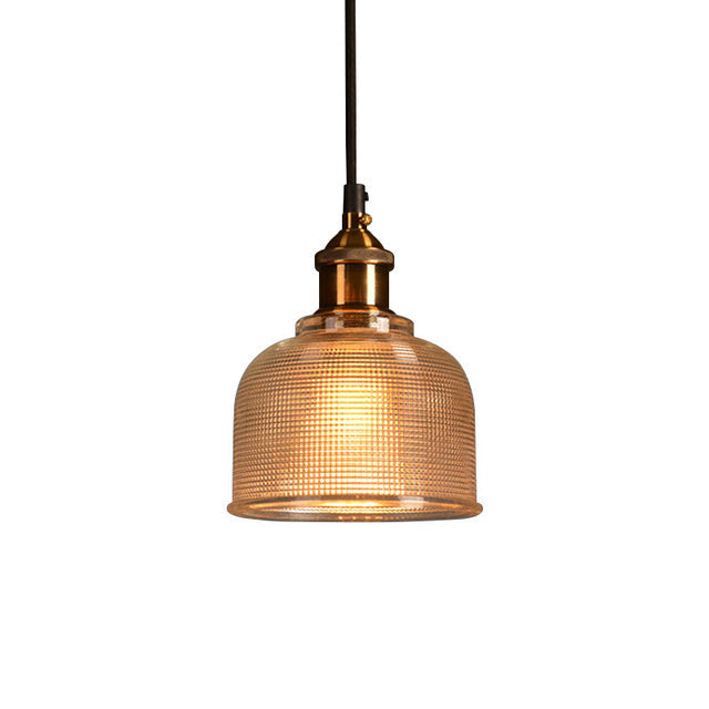 Retro-Glas-Pendelleuchte im europäischen Vintage-Design