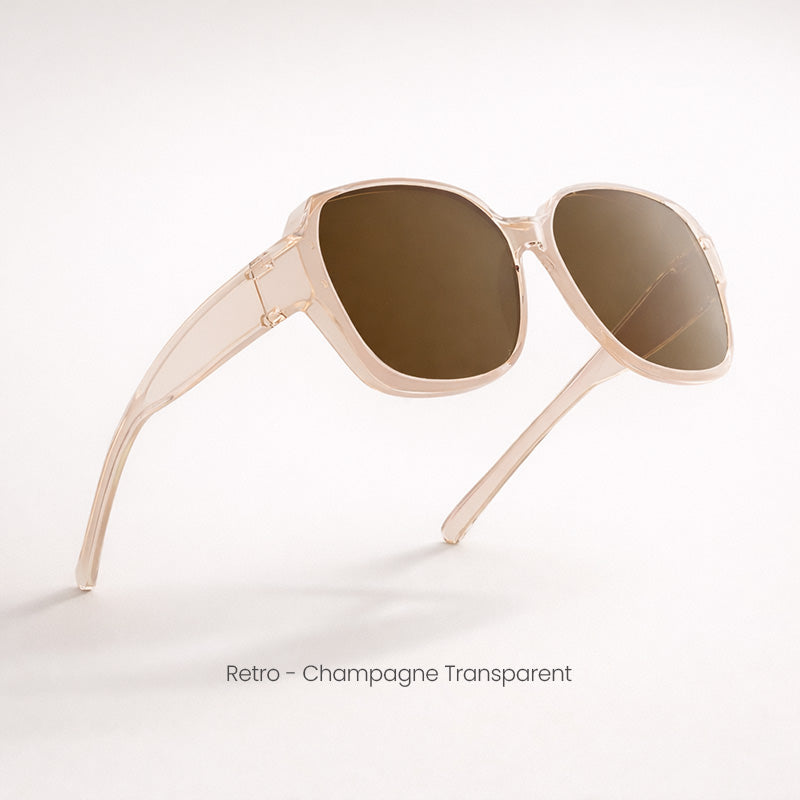 Retro-Überziehsonnenbrille