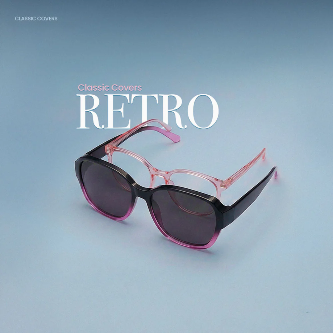 Retro-Überziehsonnenbrille