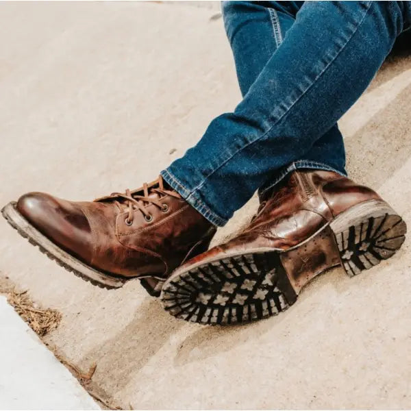 Robuste Schnürstiefel für Herren im Vintage-Stil