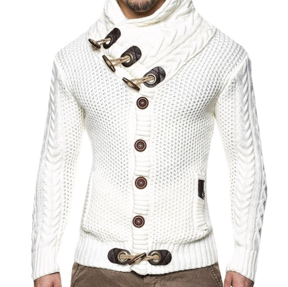 Herren-Strickjacke mit Stehkragen | Eine stilvolle & lässige Strickjacke