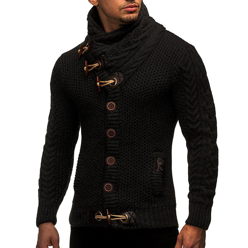 Herren-Strickjacke mit Stehkragen | Eine stilvolle & lässige Strickjacke