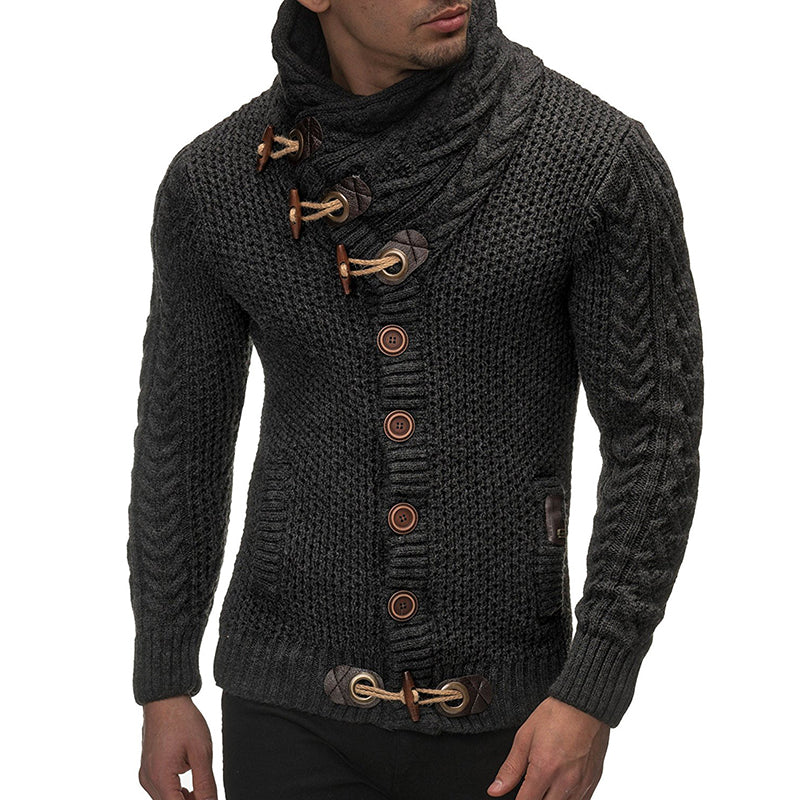 Herren-Strickjacke mit Stehkragen | Eine stilvolle & lässige Strickjacke